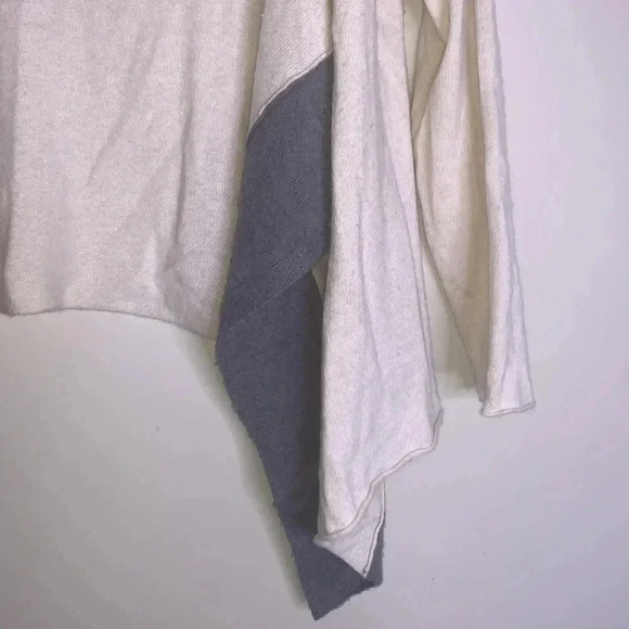 Diane Von Furstenberg Xanna Wool Cashmere Ivory Gray Open Cardigan Size 0P - Picture 6 of 7